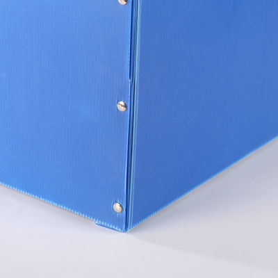 Blue Waterproof Plastic Corrugated Box PP Hollow Sheet Box Packing Folding Carton