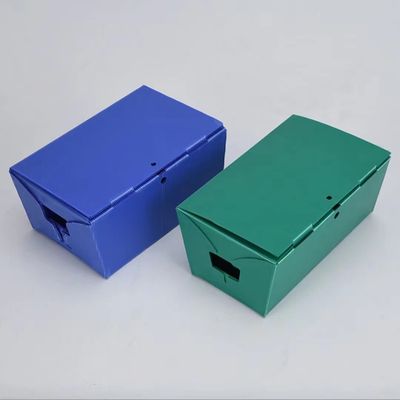 Customized Reusable  Plastic Corrugated Storage Box Orange Hollow Sheet Archival Carton