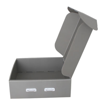 Customized Reusable  Plastic Corrugated Storage Box Orange Hollow Sheet Archival Carton