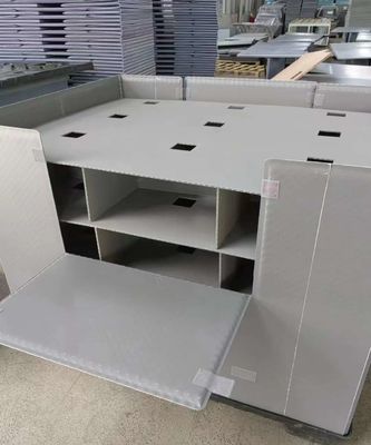 Rectangular Plastic Pallet Box PP Honeycomb Sheet Coaming Container Heavy Duty Folding Pallet Box