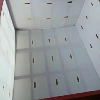 White Turnover Box PP Hollow Crates Turnover Smooth Hardness Good Bearing