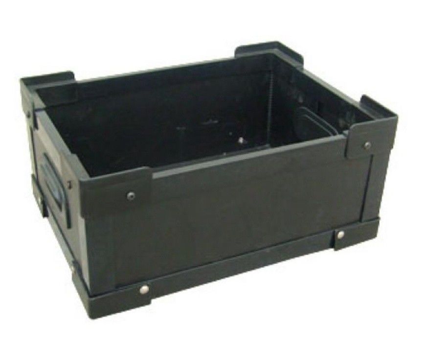 UV Coating Gray Plastic Corrugated Box Corrugated Board Plastic Moving Bins Hand Totes Crates