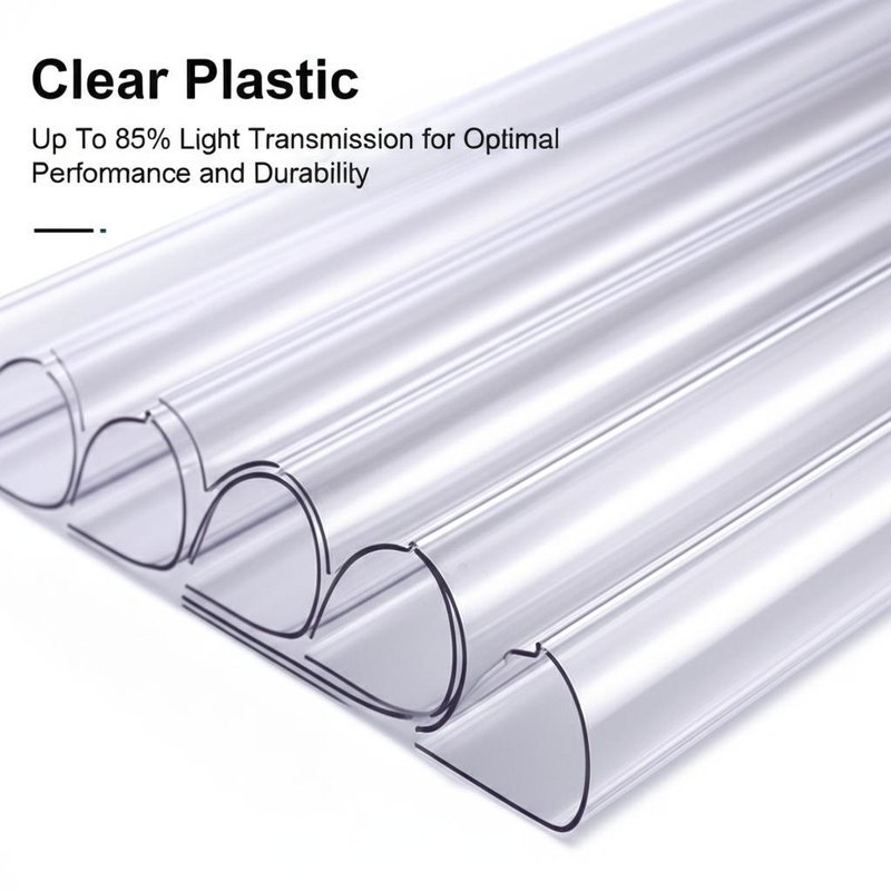 Clear Plastic Up To 85% Light Transmission for Optimal Performance and Durability
